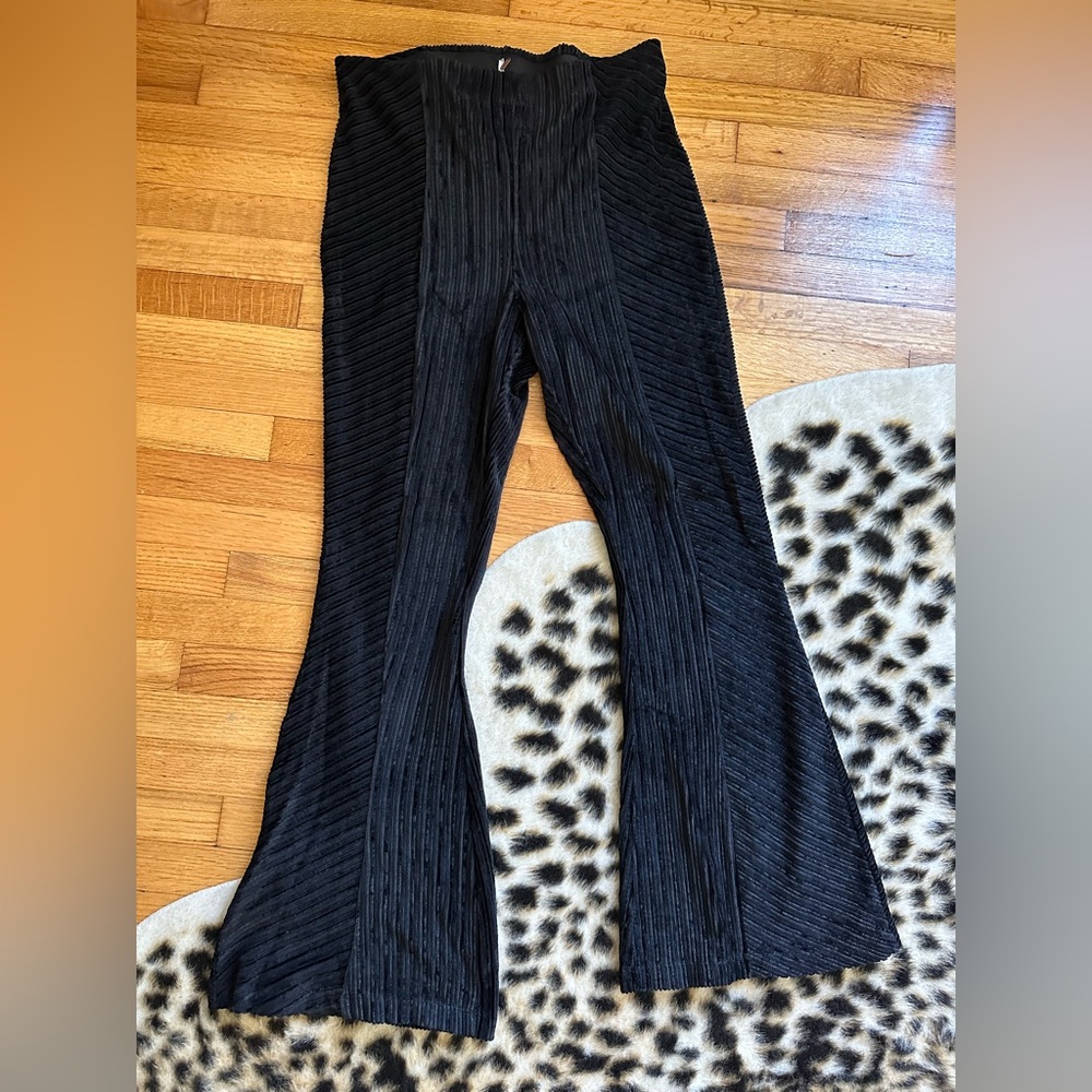 Free People Black Flare Pants